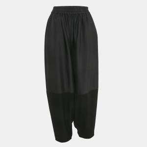 MiiN Black Crepe Paneled Pants M