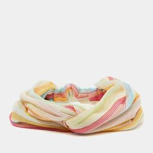Missoni Mare Multicolor Striped Lurex Knit Headband