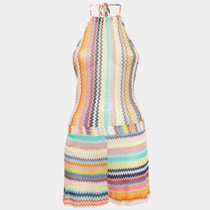 Missoni Mare Multicolor Chevron Knit Playsuit L
