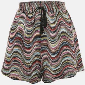 Missoni Mare Multicolor Patterned Lurex Knit Skorts M