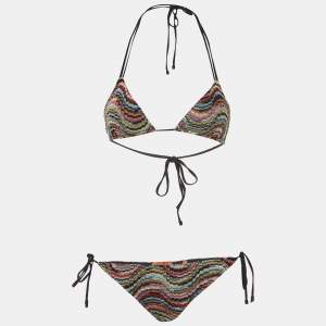 Missoni Mare Multicolor Lurex Knit Bikini Set S/M