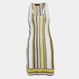 Missoni Mare Multicolor Chevron Knit Cover-Up Short Dress S