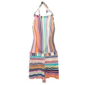 Missoni Mare Multicolor Patterned Knit Halter Neck Jumpsuit XS