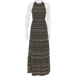 M Missoni Multicolor Patterned Lurex Knit Sleeveless Maxi Dress M