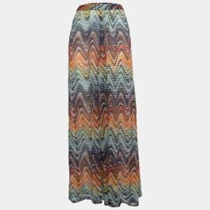 Missoni Mare Multicolor Patterned Crochet Knit Beach Pants L