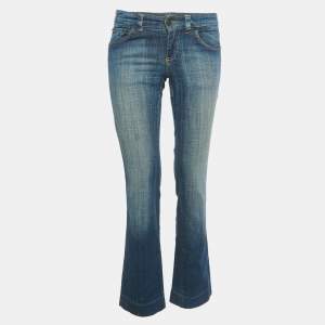 Pre Owned Missoni Sport Blue Faded Denim Low Waist Jeans S/Waist 28"