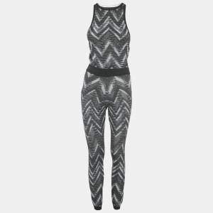 Pre Owned Missoni Sport Black Lurex Knit Activewear Set XS/S