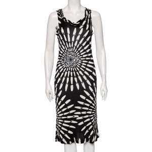 Missoni Sport Monochrome Printed Jersey Sleeveless Dress M