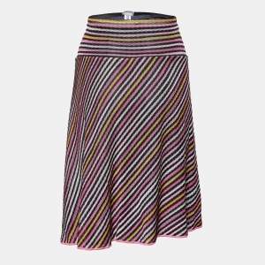 Missoni Sport Multicolor Striped Knit Mini Skirt M