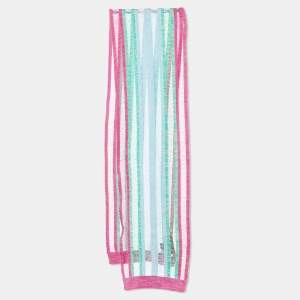 Missoni Multicolor Striped Cotton Knit Stole 