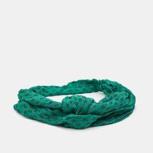 Missoni Green Lurex Knit Hairband One Size