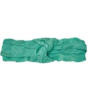 Missoni Green Knotted Crochet Knit Headband