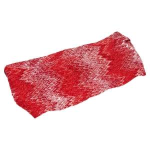 Missoni Red Lurex Chevron Knit Hairband