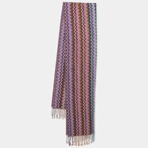 Pre Owned Missoni Foulard Multicolor patterned Acrylic Scarf