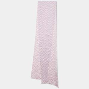 Pre Owned Missoni Lavender Printed Silk Stole