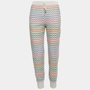 Missoni Grey Patterned Knit Jogger Pants S