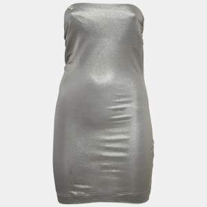 Pre Owned Missoni Metallic Lurex Jersey Strapless Top S