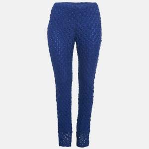Missoni Blue Patterned Knit Pants M