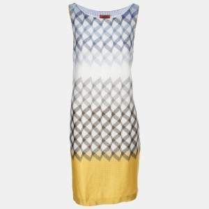 مملوكة مسبقًا Missoni Multicolor Rib Knit Sleeveless Mini Dress M