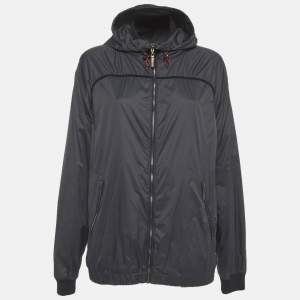 Pre Owned سترة ميزوني قابلة للعكس بمزيج من الصوف والنايلون بألوان متعددة مقاس كبير جداً - إكسترا لارج