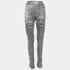 مملوكة مسبقًا Missoni Silver Jersey Straight Pants S