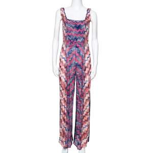 Missoni Mare Lurex Knit Frayed Edge Detail Cover-Up Jumpsuit M