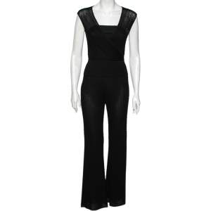 Missoni Black Textured Knit Set Suit M