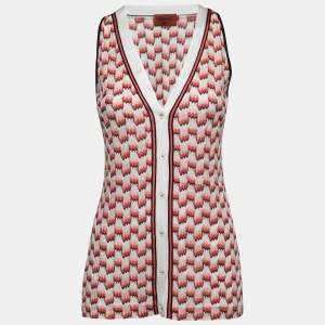 Missoni Multicolor Patterned Knit Sleeveless Top M