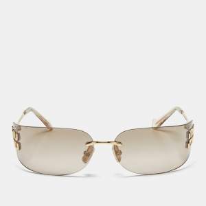 Miu Miu Brown SMU A51 Logo Square Sunglasses