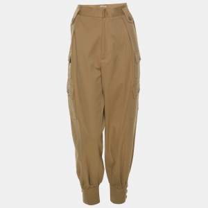 مملوكة مسبقًا Miu Miu Brown Cotton Trouser S