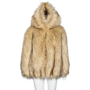 Miu Miu Beige Fur Oversized Aspen Jacket S