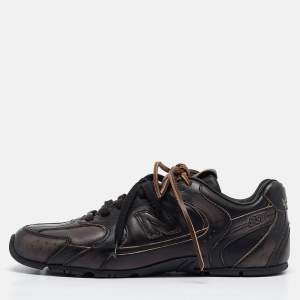 Miu Miu X New Balance Brown/Black Leather 530 SL Sneakers Size 38