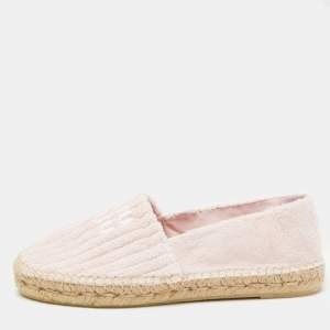 Miu Miu Pink Fabric Flat Espadrilles Size 40