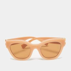 Miu Miu Peach SMU 01Y Logo Cat Eye Sunglasses