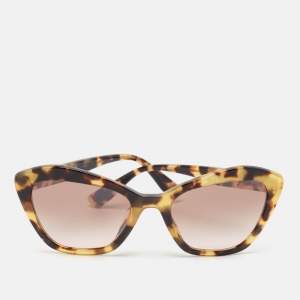 Miu Miu Havana Brown Gradient SMU05U Cat Eye Sunglasses