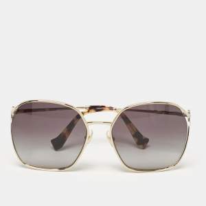 Miu Miu Black/Gold Gradient SMU52W Oversized Sunglasses