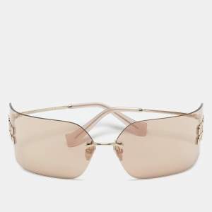 Miu Miu Beige/Gold SMU 54Y Runaway Sunglasses