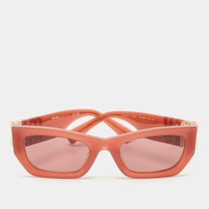 Miu Miu Brick Red SMU 09W Logo Cat Eye Sunglasses