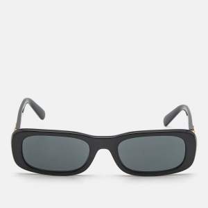 Miu Miu Black SMU 08Z Logo Rectangle Sunglasses