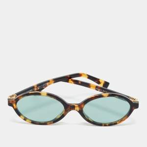 Pre Owned Miu Miu Tortoise Brown SMU04Z Regard Oval Sunglasses