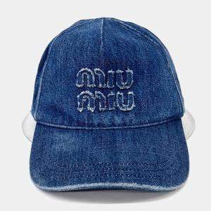 مملوكة مسبقًا Miu Miu Blue denim cap