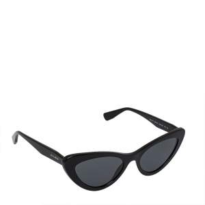 Miu Miu Black / Grey SMU 01V Cat Eye Sunglasses
