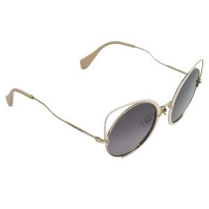 Miu Miu Pale Pink/Purple Gradient SMU51T Cat Eye Sunglasses 