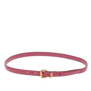 Miu Miu Pink Leather Waist Belt 75CM