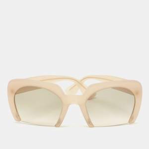 Miu Miu Sand/Green Gradient SMU06Q Rasoir Square Sunglasses
