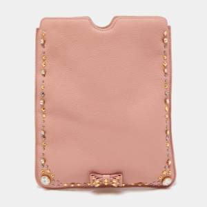 Miu Miu Pink Leather Studded iPad Case