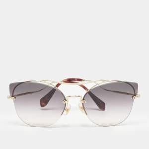 Miu Miu Pink Gradient SMU52S Butterfly Sunglasses