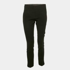 Miu Miu Black Crepe Formal Trousers S