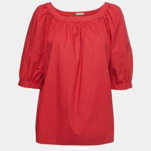 Miu Miu Red Cotton Top S