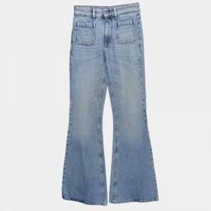 Miu Miu Blue Washed Denim Flared Jeans S Waist 24"